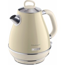 Ariete Vintage Bej 1.7 Litre Kettle ve Dört Hazneli Ekmek Kızartma Makinesi