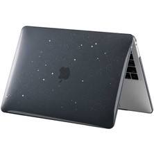 Cep Case Macbook Pro 16 2021 Kılıf 16.2" A2485 Hava Kanallı Diamond Pırıltılı Tasarım Koruyucu Kapak