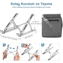 Cep Case Laptop Stand Macbook Notebook Katlanabilir Taşınabilir Metal Standı