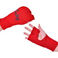 Elegance Boks Iç Eldivenler Taşınabilir Nefes Alabası Elastik El Sargılar Dövüş Sporları Kırmızı Orta (Yurt Dışından)