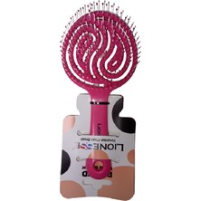 Lionesse Yuvarlak Maze Brush Saç Fırçası Koyu Pembe