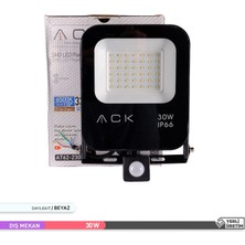 Ack 30W Sensörlü LED Projektör 6500K Beyaz Işık