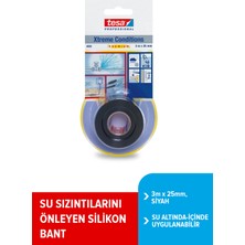 Tesa® Xtreme Tamir ve Koruma Bandı, 3m:25mm, Siyah