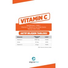 Saytekmed C 1000 - Vitamin C - Vitamin D ve Çinko İçeren Takviye Edici Gıda