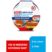 Tesa 55587-00012-11 Siyah Merdiven Kaydırmaz Bant