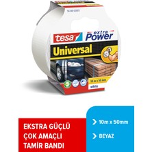 Tesa 56348 Extra Power Genel Amaçlı Tamir Bandı Beyaz 50 mm x 10 M