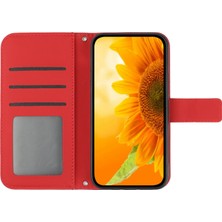 Xshine Onur Için X8 4g HT04 Baskılı Ayçiçeği Pu Deri Deri Flip Kılıf Standı Manyetik Şok Geçirmez Cilt Dokunlu Cüzdan Telefon Kapağı Omuz Kayışı ile (Yurt Dışından)