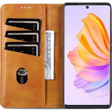 Xshine Azns Onur Için Azns 80 Se 5g Pu Deri Cüzdan Telefon Kılıfı Flip Folio Standı Manyetik Oto Absorlanmış Koruyucu Kapak (Yurt Dışından)