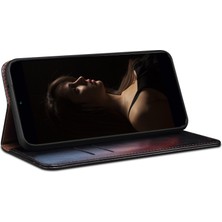 Xshine Honor 80 5g Anti-Shock Için Mumsu Çılgın At Doku Telefon Kılıfı Katlanabilir Stand Koruyucu Folio Deri Telefon Cüzdan Kapağı (Yurt Dışından)