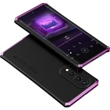 Xshine Honor 70 5g Sert Pc Arka Metal Çerçeve Hibrit Kasa 3 Parçalı Tasarım Önleyici Telefon Kapağı Için Element Kutusu (Yurt Dışından)