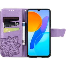 Xshine Onur Için X8 5g Pu Deri Koruyucu Telefon Kılıfı Baskılı Kelebek Desen Şok Geçirmez Flip Telefon Kapağı Stand Cüzdanı (Yurt Dışından)