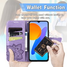 Xshine Onur Için X8 5g Pu Deri Koruyucu Telefon Kılıfı Baskılı Kelebek Desen Şok Geçirmez Flip Telefon Kapağı Stand Cüzdanı (Yurt Dışından)