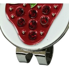 Plaza Karikatür Golf Ball Marker Golf Eğitim Hediye Çilek Için Golf Şapka Klip (Yurt Dışından)