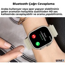 Winex 2024 Watch 8 Pro Max Amoled Ekran Android İos Uyumlu Akıllı Saat Yeşil