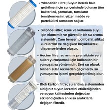 Evora Daire Bina Sayaç Girişi 4 Aşama Arıtma Filtresi Seti 10"