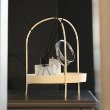 Rarart Concept Bej Metal Aksesuar Ve Makyaj Organizer - Çok Amaçlı Düzenleyici - Lattice