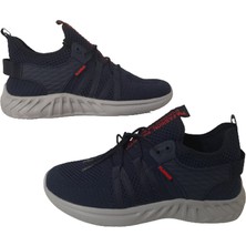 Plarium Erkek Lacivert Fileli Günlük Spor Ayakkabı