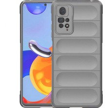 Microcase Xiaomi Poco M4 Pro 5g Miami Serisi Darbeye Dayanıklı Silikon Kılıf - Açık Gri