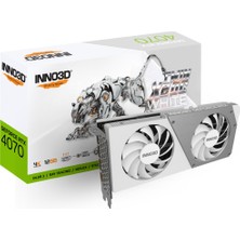 INNO3D RTX4070 Twin X2 Oc White 12GB 192BIT GDDR6X (N40702-126XX-185252W)