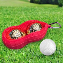 Bahara Silikon Golf Topu Tutucu Hafif Koruyucu Top Taşıyıcı Kılıf Açık Kırmızı (Yurt Dışından)