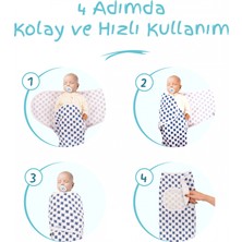 Sevi Bebe Yeni Sezon 0-3 Ay Desenli %100 Pamuklu Interlok Bebe Kundak - Mommyslab Mağaza