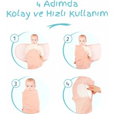 Sevi Bebe Yeni Sezon 0-3 Ay Desenli %100 Pamuklu Interlok Bebe Kundak - Mommyslab Mağaza