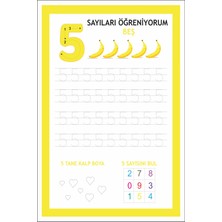 Printhome Sayıları Öğreniyorum Eğitici Matematik Etiketleri 1-10' Kadar 10X15 cm