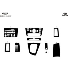meriç cockpit design Meriç® Volvo S60 Ön Torpido Kaplama Maun 10 Parça 2000-2005