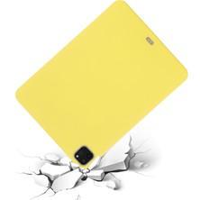 PLZ Shop IPAD Pro 11 2018/2020 Için Sıvı Silikon Kılıf Yellow (Yurt Dışından)