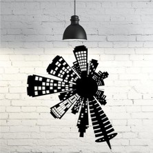 Turansoy Craft Şehir Silüeti Duvar Dekoru 22 cm