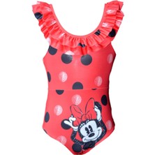 Rs Ramuni Kız Çocuk Mayo Kırmızı Minnie Mouse