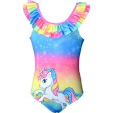 Rs Ramuni Kız Çocuk Mayo Renkli Unicorn
