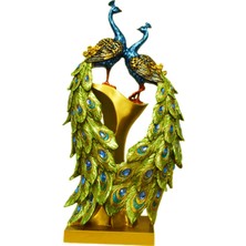 Beverly Peacock Figurine Heykel Süs Minyatür Heykel Dekor El Sanatları A (Yurt Dışından)