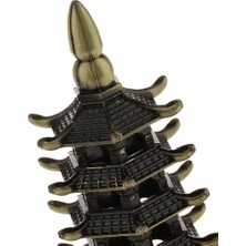 Beverly Çin Fengshui Çinko Stupa Pagoda Bronz 18CM (Yurt Dışından)