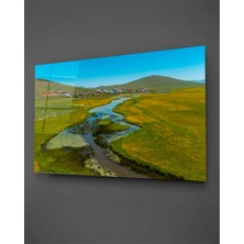 Taulart Nehir Yatay Cam Tablo