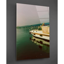 Taulart Gemi ve Köprü Dikey Cam Tablo