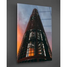 Taulart Gün Batımı Kule Cam Tablo