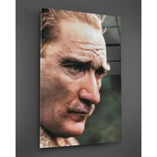 Taulart Renkli Atatürk Portresi Cam Tablo