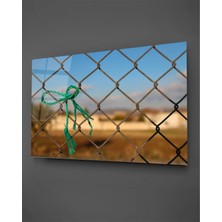 Taulart Tel Örgü Yatay Cam Tablo