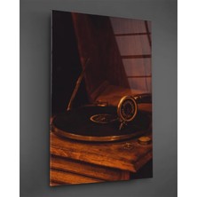 Taulart Retro Plak Dikey Cam Tablo