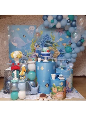 Eğlence Marketi Deniz Altı Konsept Balon Zincir