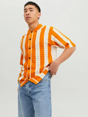 Jack & Jones Turuncu Erkek T-Shirt Gömlek