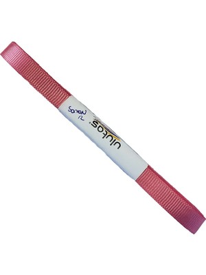 Hobiceyiz Grogren Kurdele 1 cm Koyu Somon 10 Metre ( Ulutaş )