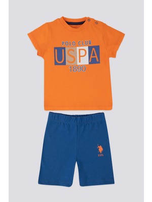 U.S. Polo Assn. Turuncu Erkek Bebek 2'li T-Shirt Takım