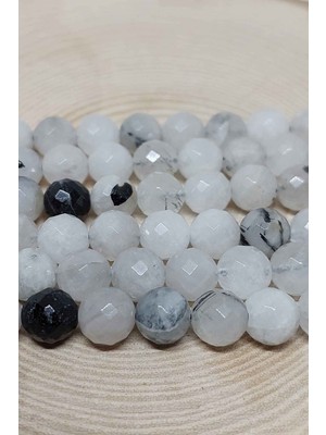 Yaşam Tohumu Beril Taşı (Rutil Kuvars) Faset Kesim Dizi 8mm