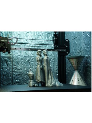 Turansoy Craft Karlar Ülkesi Anna & Elsa & Olaf Büst 10CM