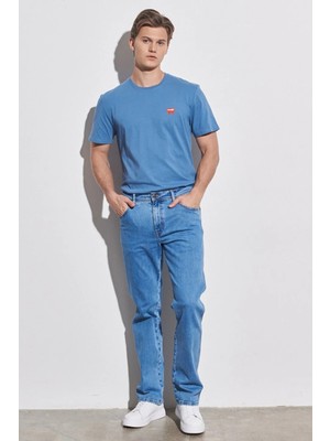 Wrangler Texas Pamuklu Normal Bel Straight Fit Düz Paça Esnek Jeans Erkek Kot Pantolon W121HRZ93