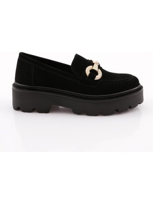 DGN 1003 Kadin Aksesuarli Loafer Ayakkabi