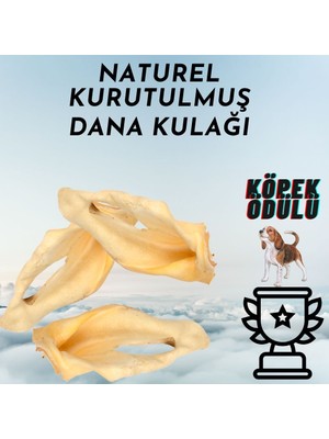 Sevimli Pet Store %100 Doğal Dana Sarı Kulak - Yüksek Proteinli & Yağsız Diş Temizleyici Köpek Ödülü 150 gr