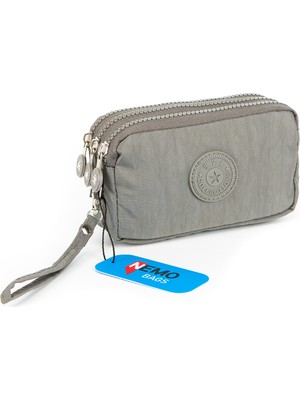 Nemo Group Unisex Cüzdan 3 Gözlü Bileklikli 16X10 cm Klinkır Su Geçirmez